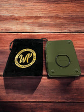 Load image into Gallery viewer, Military Green Napoleon artist watercolor travel paint palette box