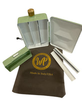 Load image into Gallery viewer, Artist Travel watercolor palette box ,Arctic Green Napoleon Whiskey painters travel palette