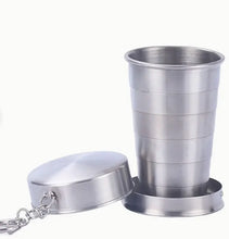 Load image into Gallery viewer, Stainless Steel Collapsible Artist Shot Glass