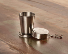 Load image into Gallery viewer, Stainless Steel Collapsible Artist Shot Glass