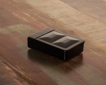 Load image into Gallery viewer, The Scottie Artist Flask palette paint box-  Gloss and Matte Black