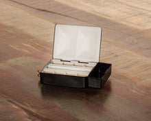Load image into Gallery viewer, The Scottie Artist Flask palette paint box-  Gloss and Matte Black